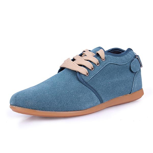 Loisirs chaussures pour hommes de couleur unie de style britannique sneaker en cuir